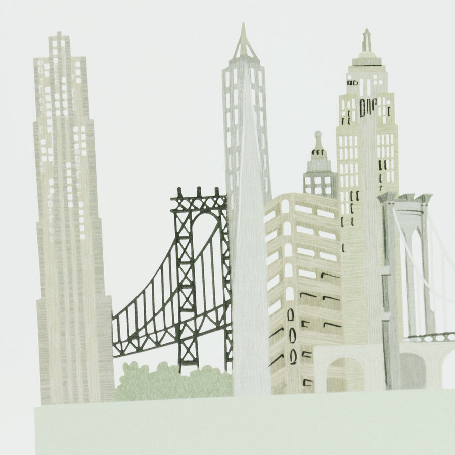 "New York" - Zig-Zag Greetings Card