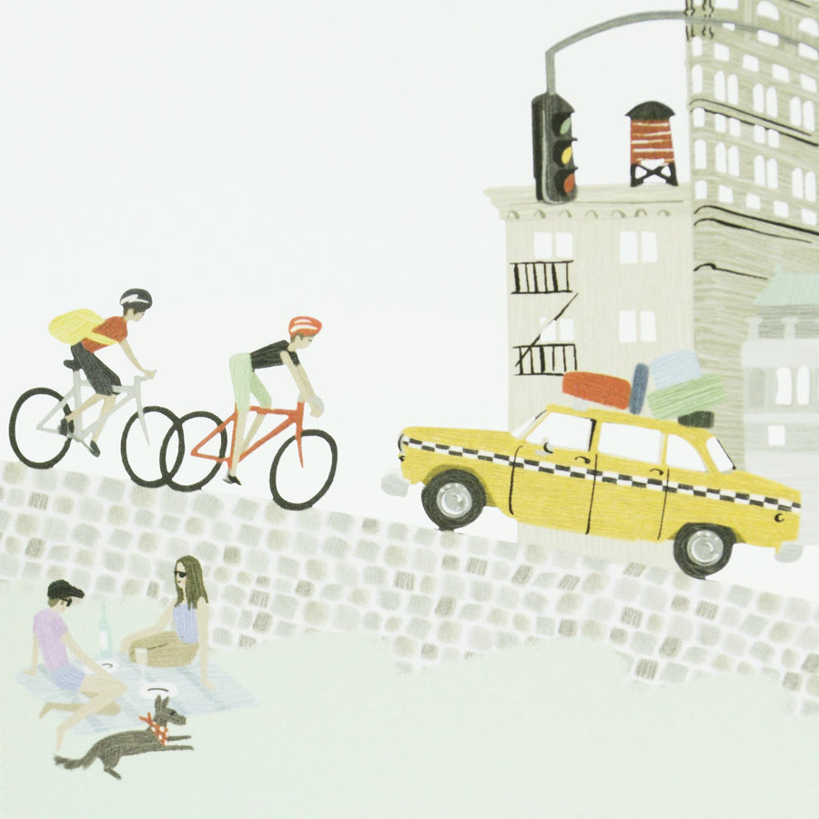 "New York" - Zig-Zag Greetings Card