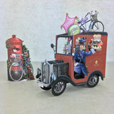 Birthday Postman and the Dog came too - 3D Pop Up Greetings Card